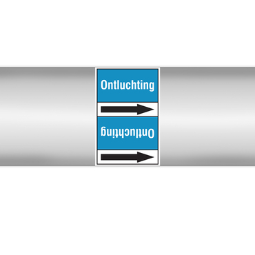 Pipe marker "Onluchting"